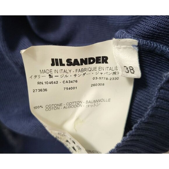 Jil Sander Cotton Knit Tee Shirt Minimalist Top - Picture 10 of 13